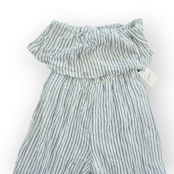 Japna Stripes Sleeveless Ruffle Jumpsuit NWT Small - Picture 4 of 8